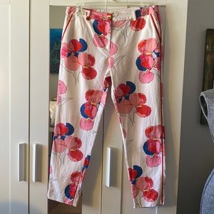 Yera Collection 100% Cotton Twill Floral Pants 46